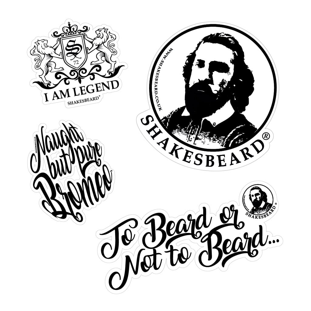 Shakesbeard Beard Care Sticker Set
