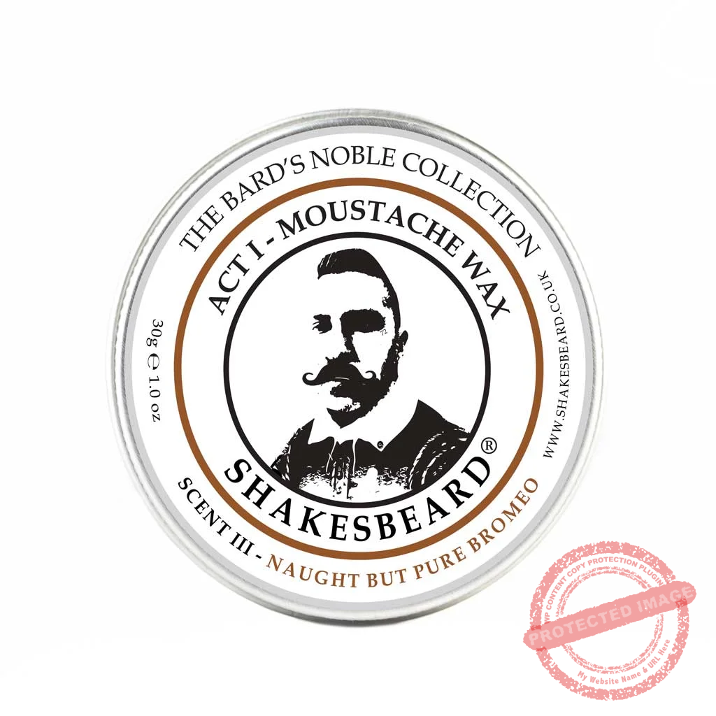 Classic Cedarwood Moustache Wax 30g Naught But Pure Bromeo