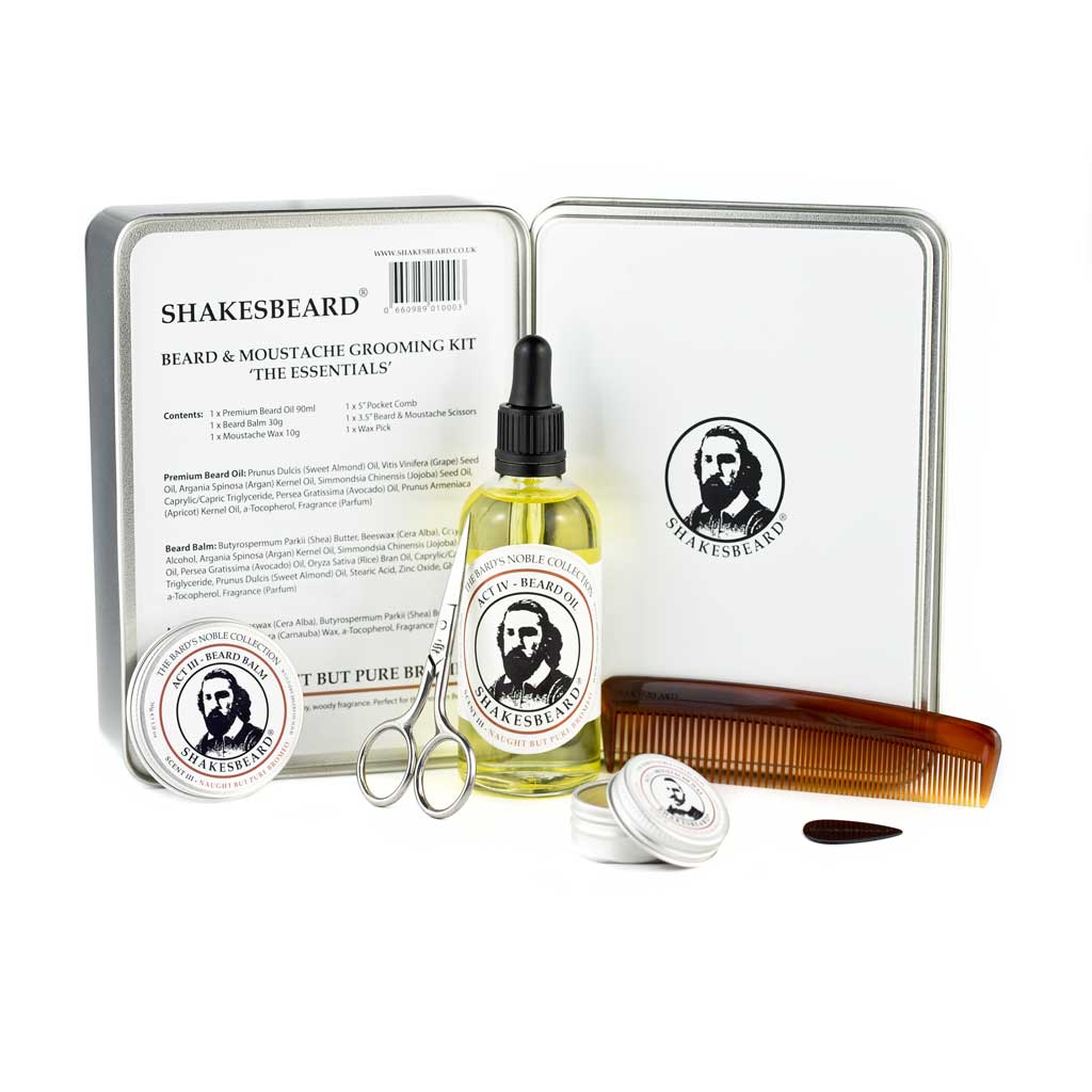 Shakesbeard Beard Care Classic Cedarwood Essentials Beard & Moustache Grooming Kit Naught But Pure Bromeo