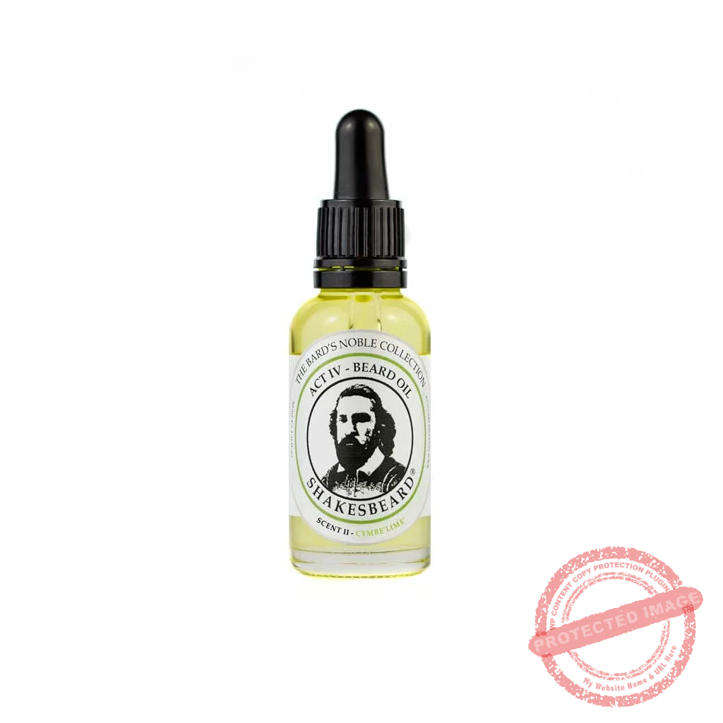 Vibrant Bergamot Citrus Lemon Zesty Lime Beard Oil 30ml Cymbelime
