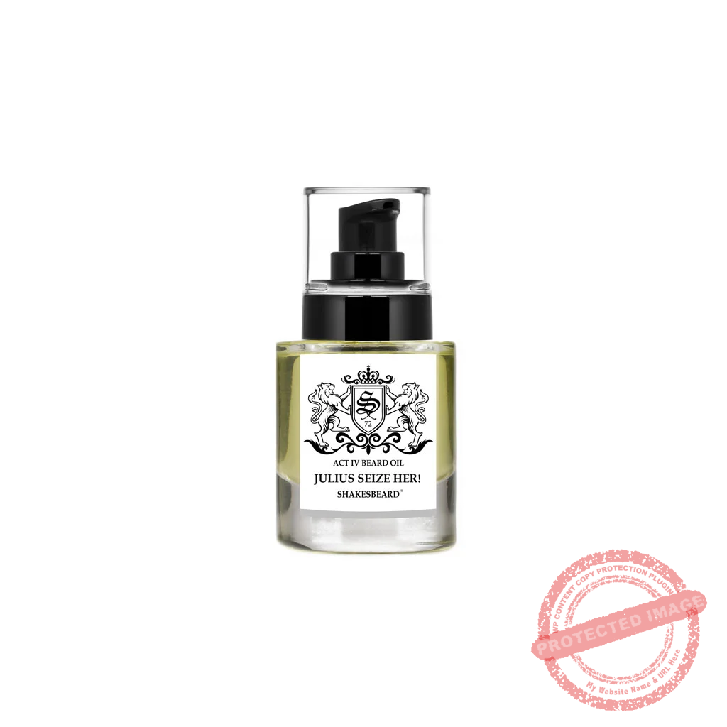 Shakesbeard Beard Care Mandarin Ginger Coconut Ultra Premium Beard Oil 30ml Julius Seize Her!